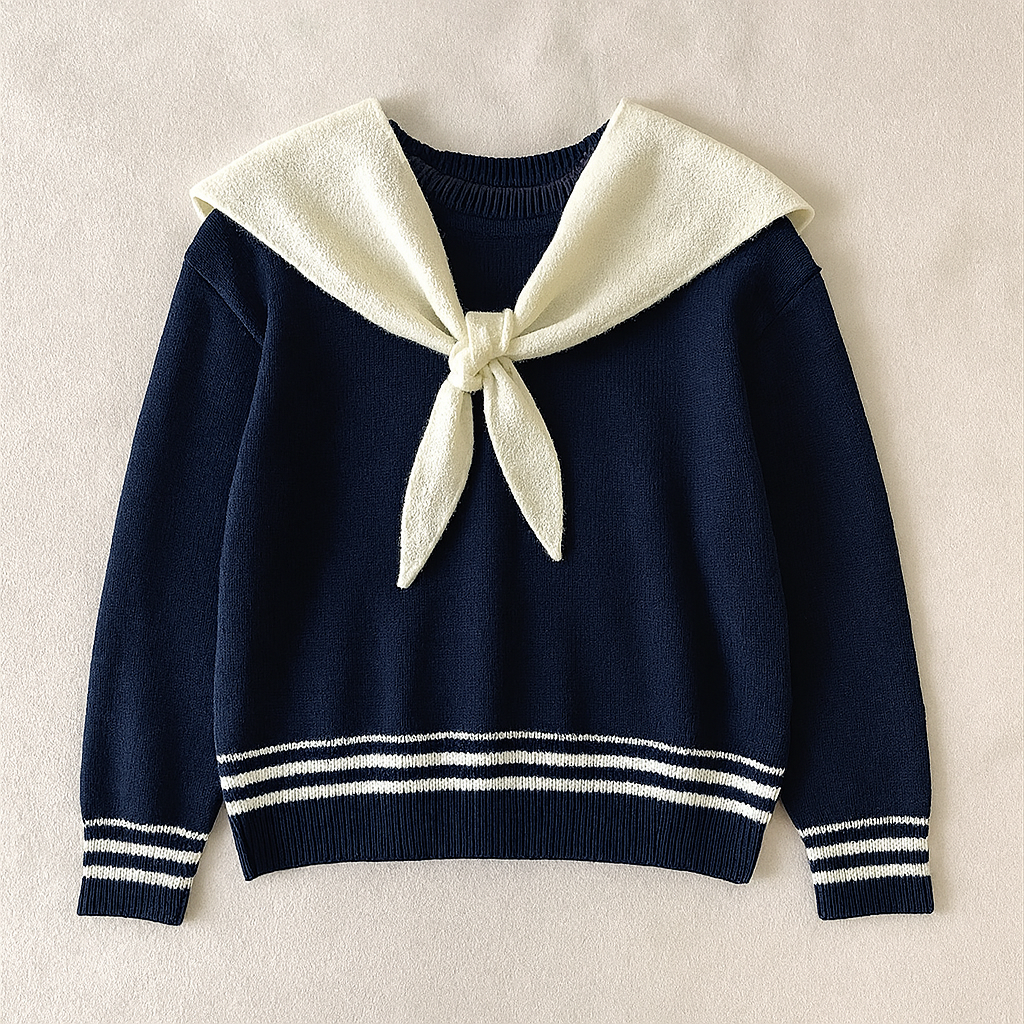 Pull femme manches longues col châle couleurs contrastées coupe ample automne hiver | Maison Préppy